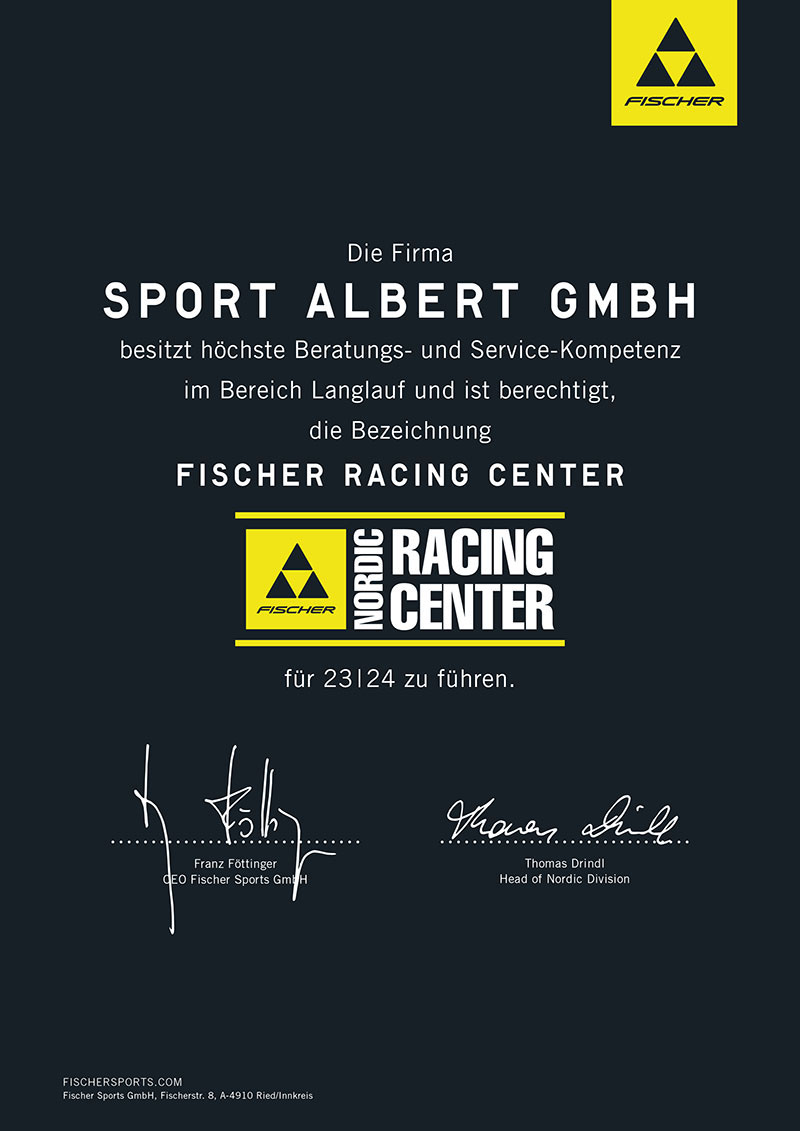 Urkunde nrc Sport Albert