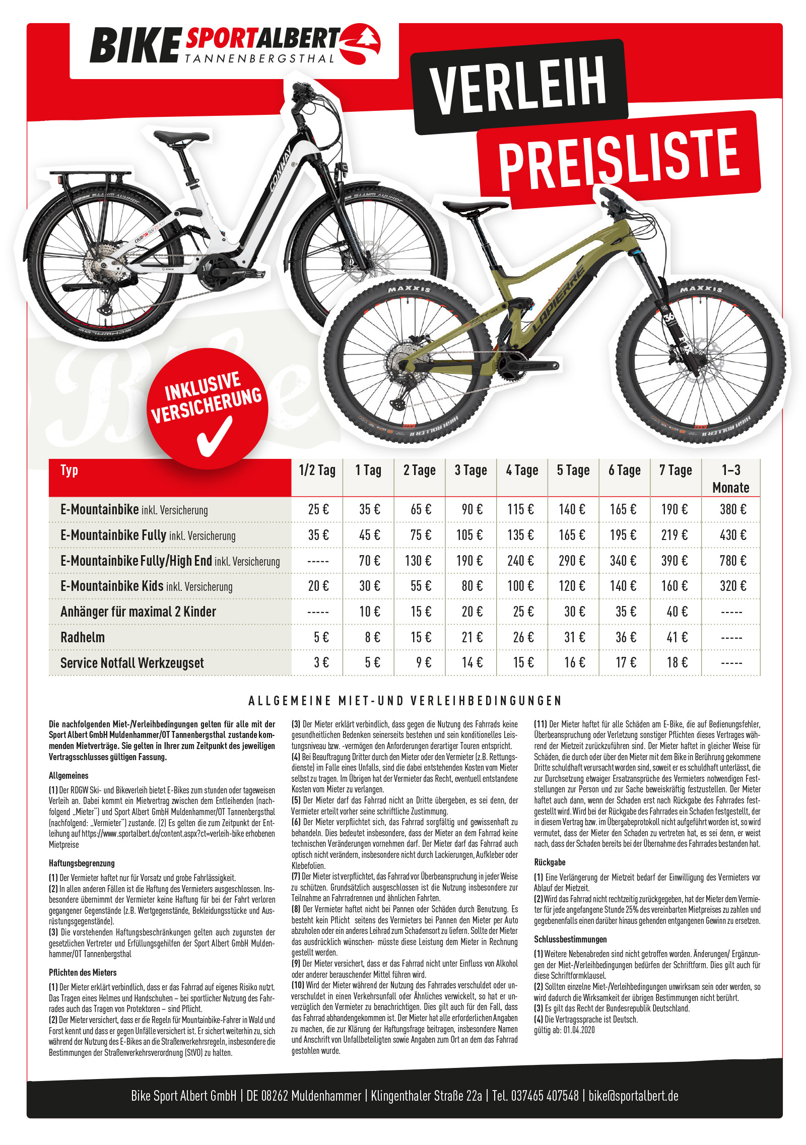 ebike Verleih SportAlbert